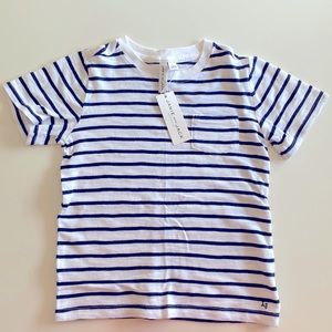 Janie and Jack Navy Stripped Shirt